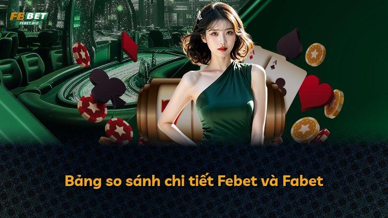 Bảng so sánh chi tiết Febet và Fabet