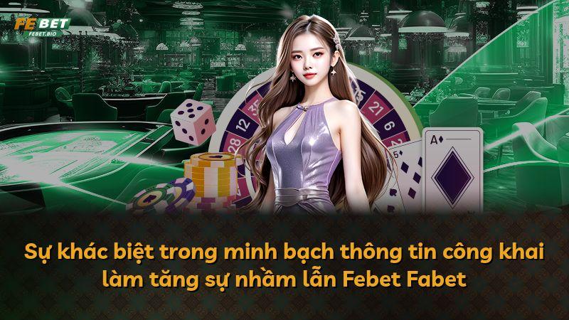 Sự khác biệt trong minh bạch thông tin công khai làm tăng sự nhầm lẫn Febet Fabet